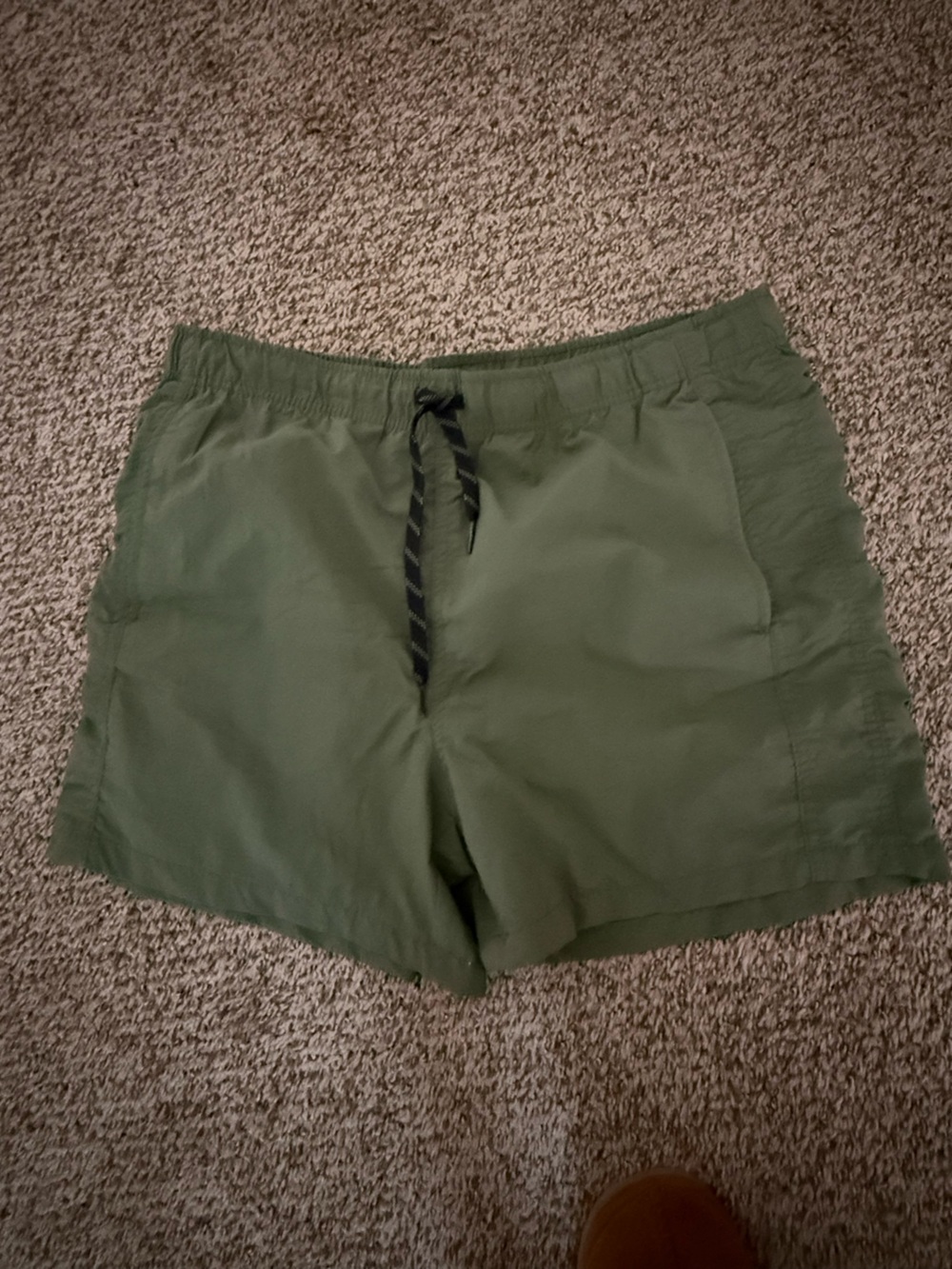 Plugg Olive Green Athletic Drawstring Shorts